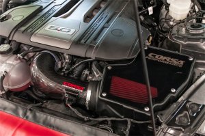 Ford Mustang Performance Air Intake - CORSA Performance - Carbon Fiber Closed Box w/ DryTech Filter - `18-`23